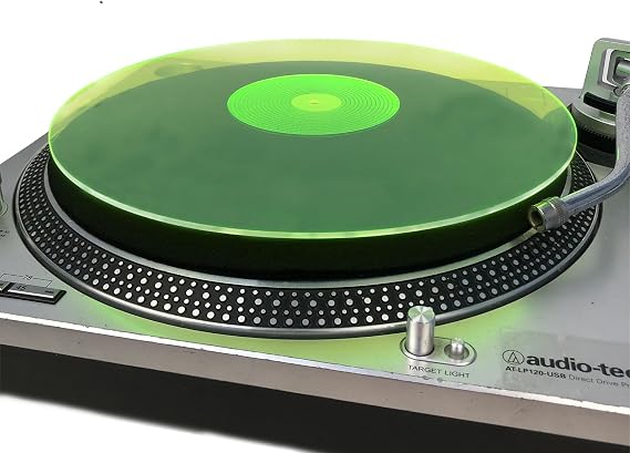 Acrylic Turntable Mat-Platter Vinyl Slipmat for 12 Inches LP Players-Reduced Noise & Improves Sound Quality & Provides Tighter Bass-Anti Static Record Player Mat.