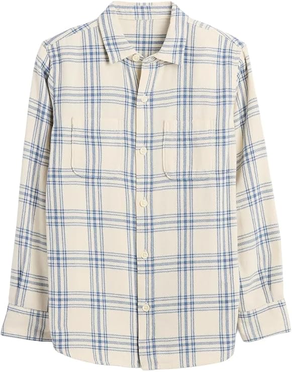 Gap Boys' Long Sleeve Flannel Button-Down Shirt