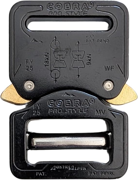 Heavy Duty Tactical COBRA ProStyle 1" Quick Release Adjustable Snap Buckle
