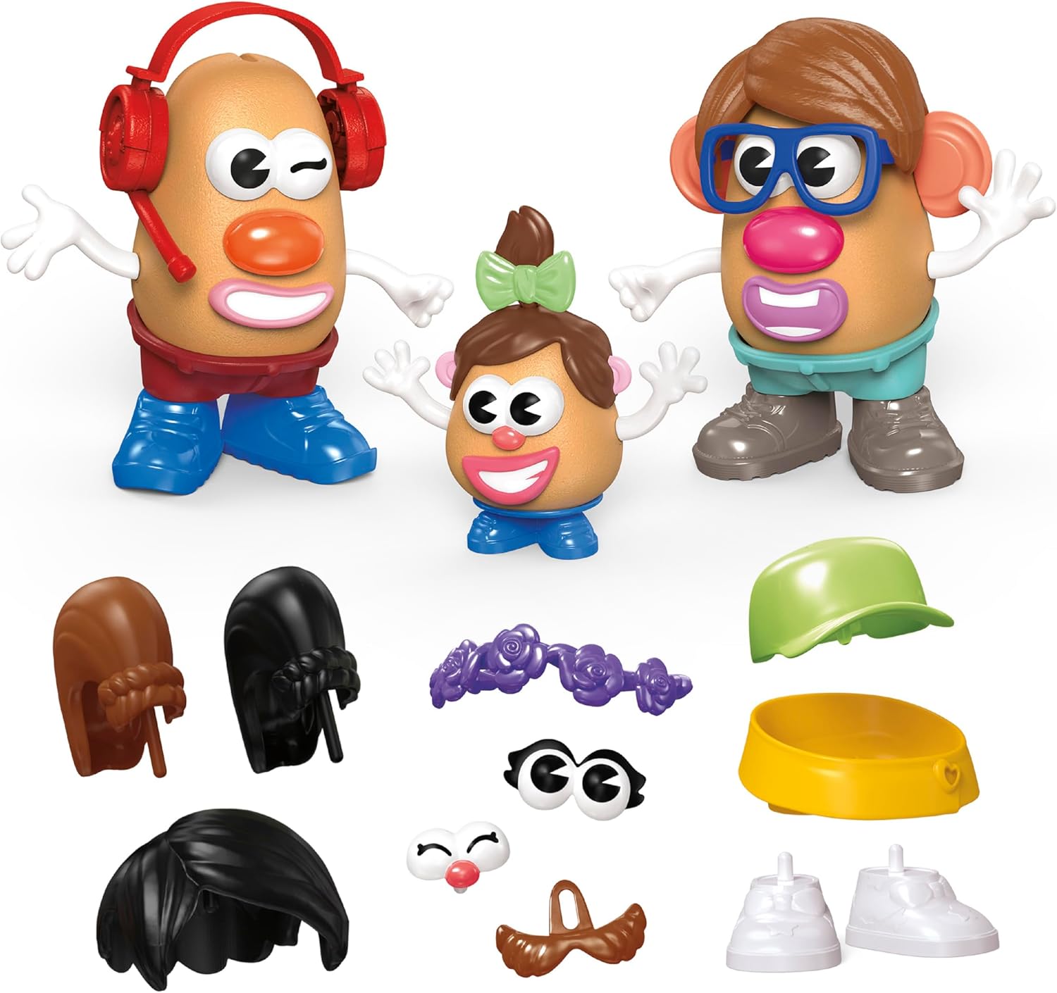 Mr. Potato Head Patates Kafası 44 Parça ve Parça ile Patates Kafası Aile Setinizi Oluşturun, 2 Yaşındaki Kız ve Erkek Çocuklar ve Üzeri için Yaratıcı Küçük Çocuk ve Okul Öncesi Oyuncakları Amazona Özel