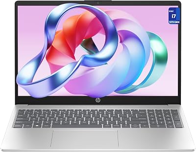 HP 15 Laptop, Intel i7-1355U, 32 GB DDR4 RAM, 1 TB PCIe SSD, 15.6 FHD 1920x1080 Touchscreen, Iris Xe Graphics, W11 Home, Natural Silver