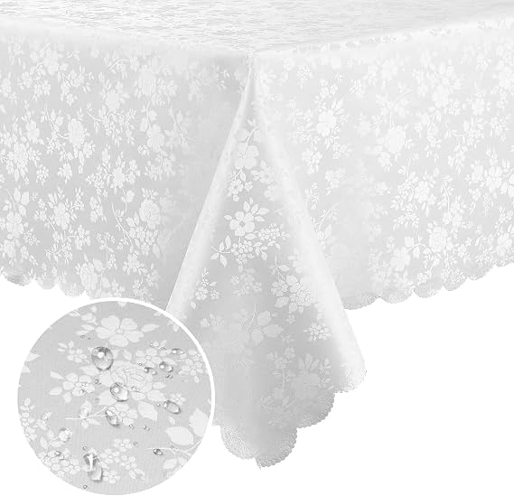 Smiry Rectangle Waterproof Heavy Duty Vinyl Tablecloths, 60 x 120 Inch