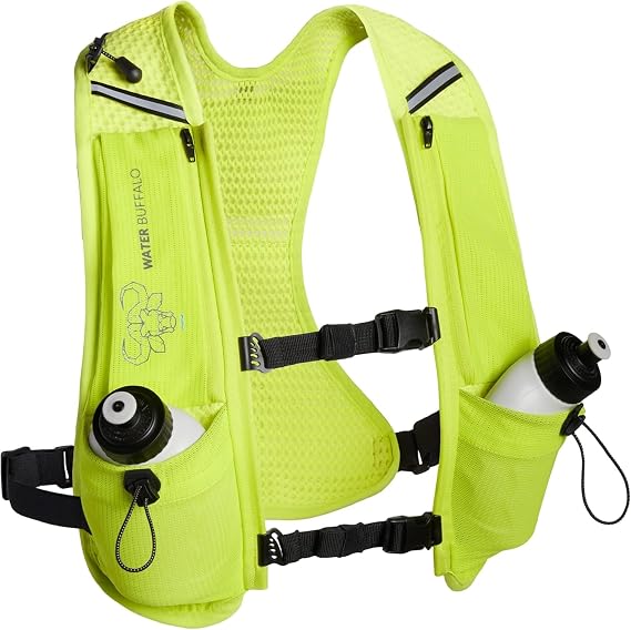 Water Buffalo Hydration Running Vest - Quiver Hydration Vest - Running Hydration Vest with Dual Water Bottles - Lightweight Water Backpack for Running,