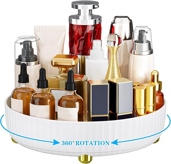 360 Rotating Makeup Organiser Storage Cosmetic Organiser 22x22x7cm
