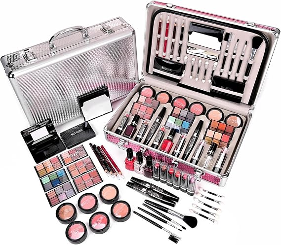 Full Beauty Makeup Cosmetics Set, 68 Piece Set, Full Beauty Makeup, Cosmetics Set, Makeup Set, Waterproof, Sweatproof, Lip Gloss, Eyeliner, Concealer, Eyebrow Pencil, Eye Shadow, Mascara, Lipstick, Popular Cosmetics Set, Beginner, New Year, Christmas Gift