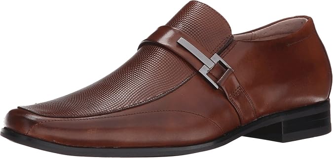 STACY ADAMS Men's Beau Moc Toe Bit Slip-On Loafer