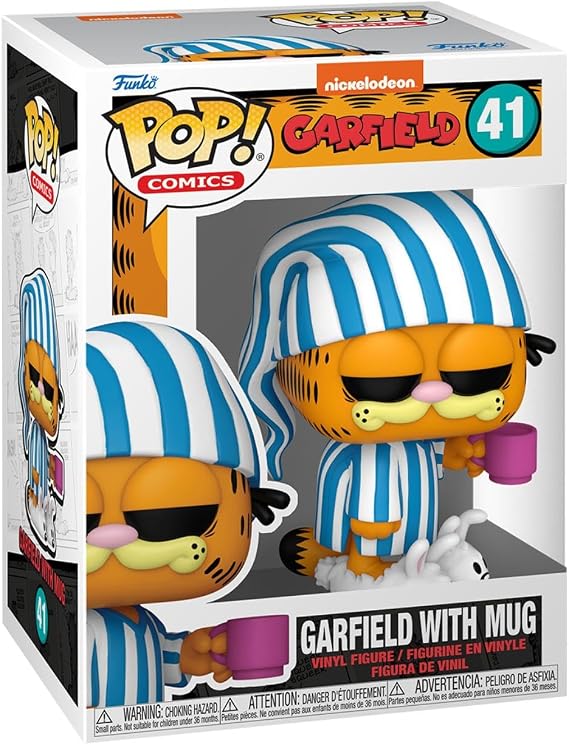 Funko POP! Comics: Garfield Garfield with Mug - Collectable Vinyl Figure - Gift Idea - Official Merchandise - for Kids & Adults - Cartoons Fans - Model Figure for Collectors and Display