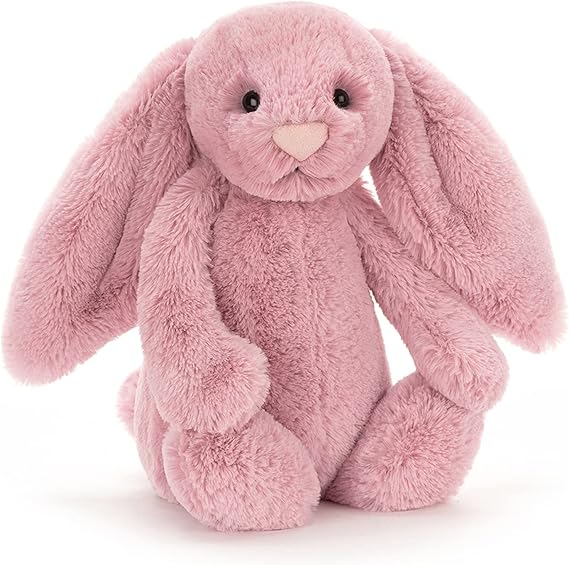 Jellycat Bashful Tulip Pink Bunny Stuffed Animal, Medium 12 inches - Rabbit and Bunny Plush Toy - Classic Children's Gift