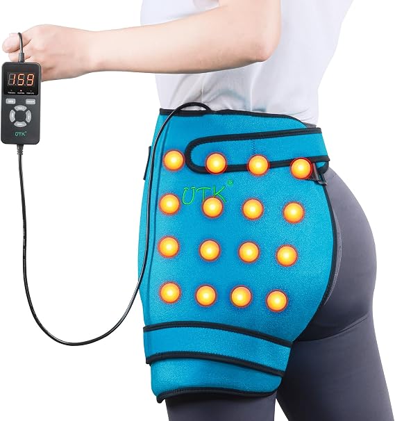 UTK Hip Heating Pad for Sciatica, Far Infrared Heating Pads with 16 Natural Jades & Smart Controller, Lower BackThighButtockAbdomen Electric Heat