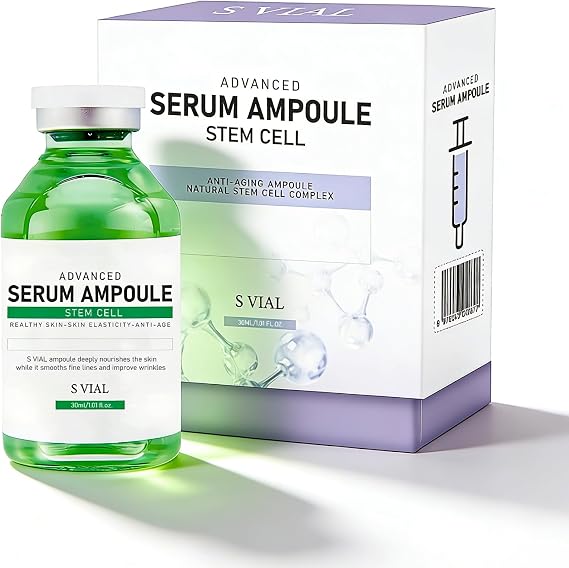 Control Stem Cell Serum Ampoule - Micro Needling Korean Serum Booster, Advanced Microneedling Serum For Face And Body, Nautral Anti Aging Serum For Hydration & Revitalising, Korean Skin Care