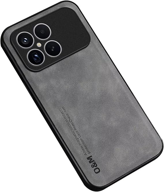 Microcase Xiaomi Poco F8 Pro/Redmi K90 Deri Kaplama Kılıf AL4970 (Siyah)