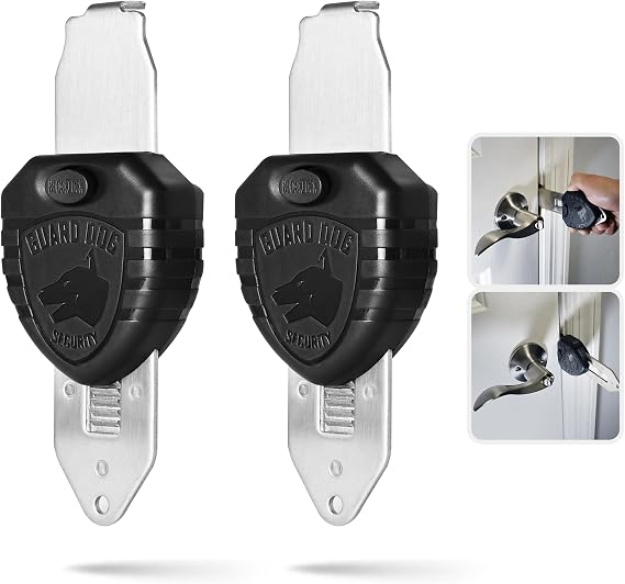 Guard Dog Security Blocklock Portable Door Lock, Hotel Door Locks for Travelers Security, Tough, Durable, Apartment Door Security, Home Security, Travel Essentials, Easy to Use
