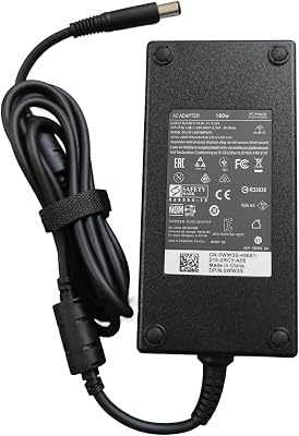 180W Power Adapter Fit for Dell Alienware 13 15 17 Series M11x M14x M15x M17x Dell G3 G5 G7, Docking Station WD15 WD19 TB15 TB16 Billwisdom AC Adapter Power