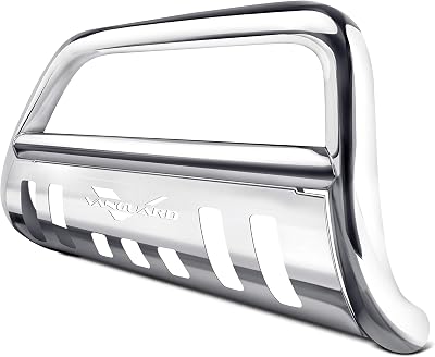 VANGUARD VGUBG-0987SS Stainless Steel Classic Bull Bar | Compatible with 14-19 Toyota Highlander