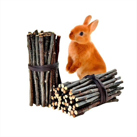 200g Apple Chew Sticks for Small Animals | Chew Toys for Bunny Chinchillas, Rabbits Guinea Pig Hamster Gerbil