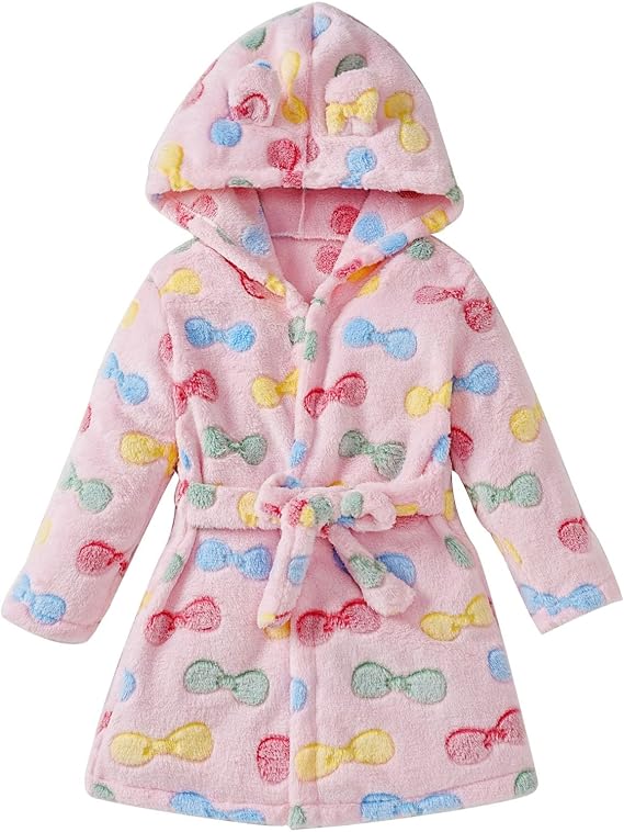 Baby Winter Flannel Hoodie Sleepwear+Footwear Girls BathRobes Boys Infant Outfits Boys Outfits&Set