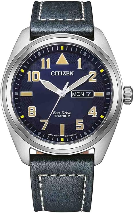 Citizen Eco-Drive Men's Super Titanium Watch Blue 42mm BM8560-45LC