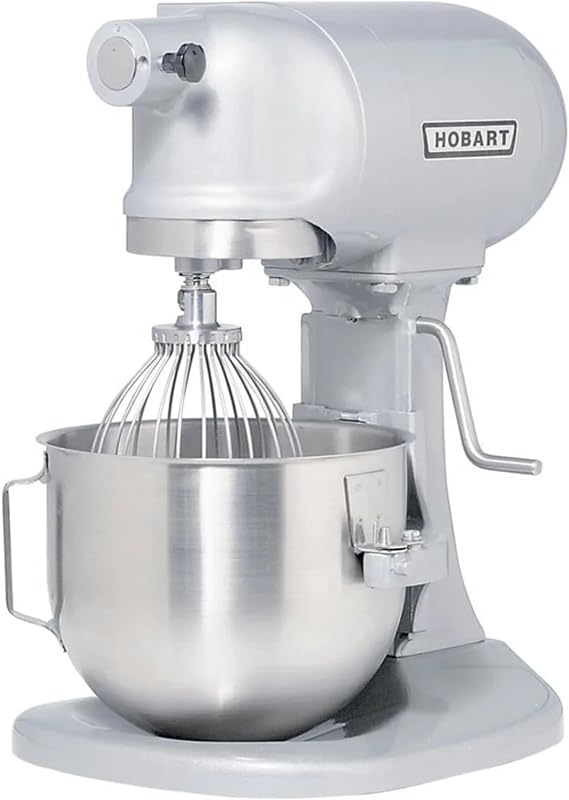 Hobart N50-60 5 Quart Commercial Countertop Planetary Stand Mixer, Heavy Duty, 3 Speeds, Gray