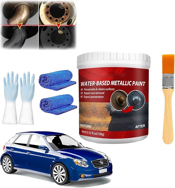 Rust Removal Converter Metallic Paint, Rust Remover Converter for Metal, Rust Preventive Coating