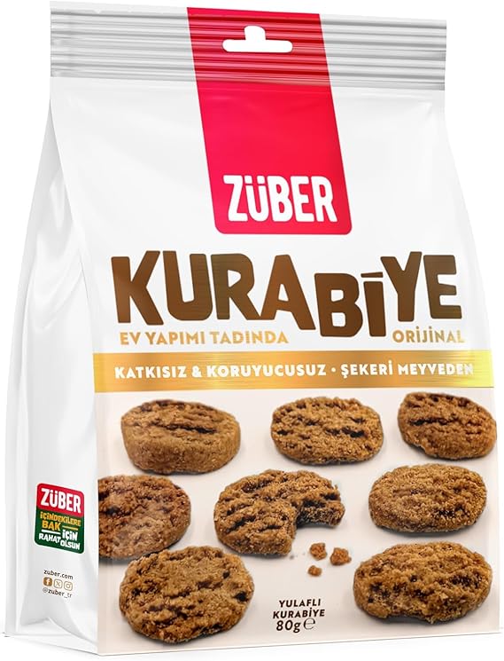 Züber Yulaflı Kurabiye 80g x 12 Adet