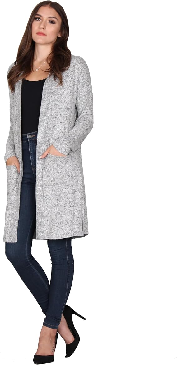 Lildy Women's Solid Hooded Cardigan