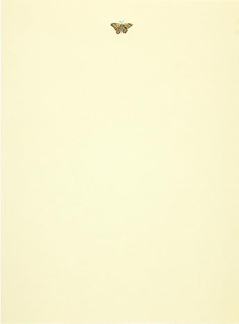 Gold Butterfly (Stationery) (Letter-Perfect Stationery Series)