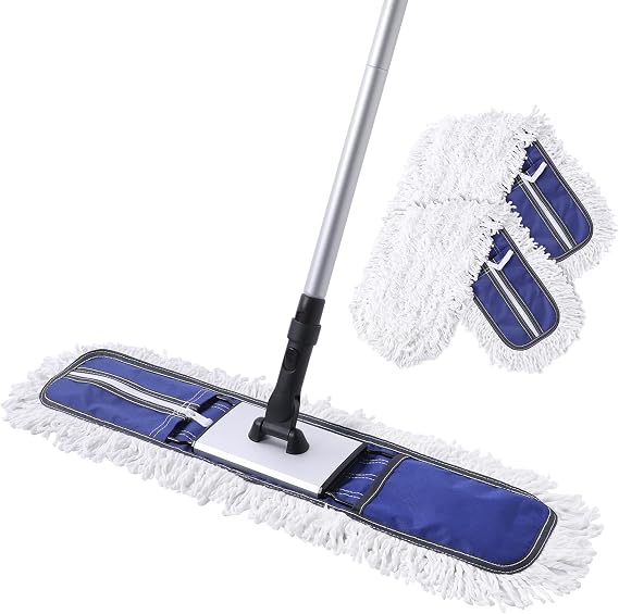 CLEANHOME 24" Commercial Dust Mop for Floor Cleaning Heavy Duty