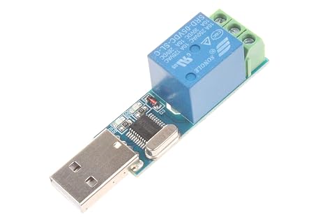 NOYITO 1-Channel USB Relay Module USB Intelligent Control Switch USB Switch (1-Channel USB)