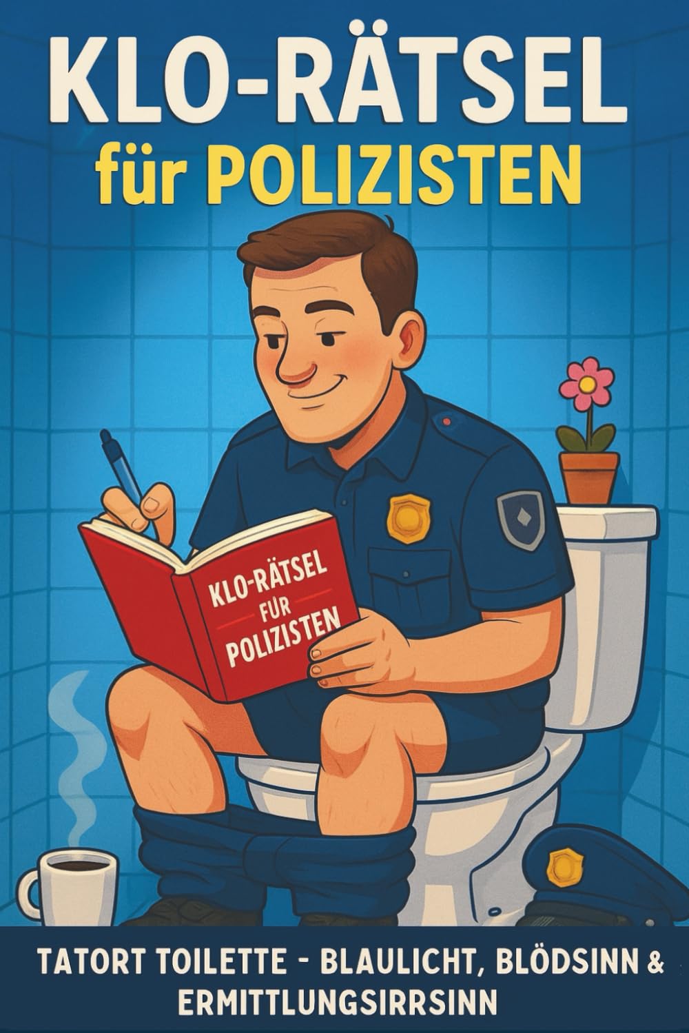 Toilet puzzles for police officers: Tatort toilet – blue light nonsense & investigative madness on over 100 pages toilet puzzle books Paperback – 5 Jun. 2025