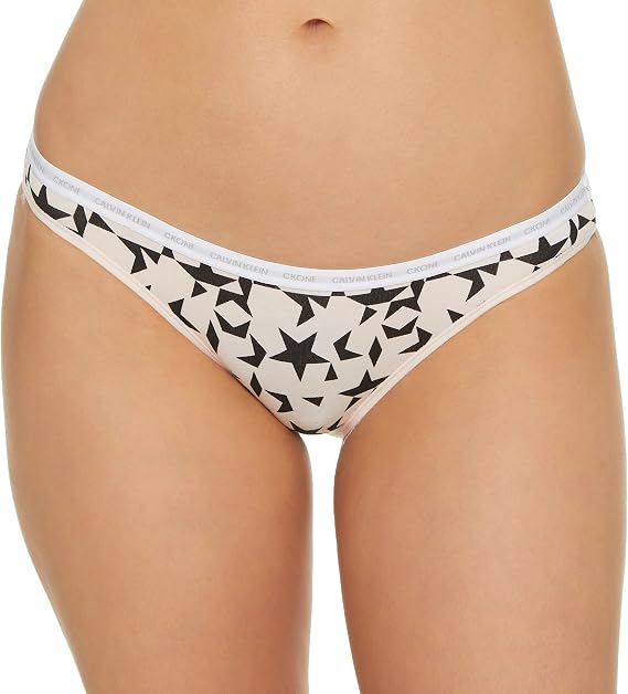Calvin Klein CK One Cotton Singles Bikini, L, Star Crash