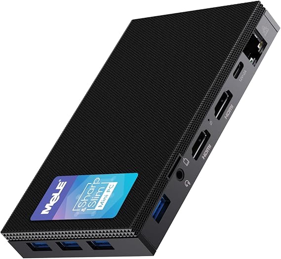 MeLE Quieter3Q Fanless Mini PC, N5100 16GB RAM 512GB Storage
