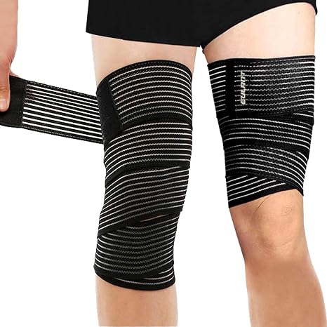 EULANT 180cm Elastic Legs Support Brace,Adjustable Compression Leg Wraps
