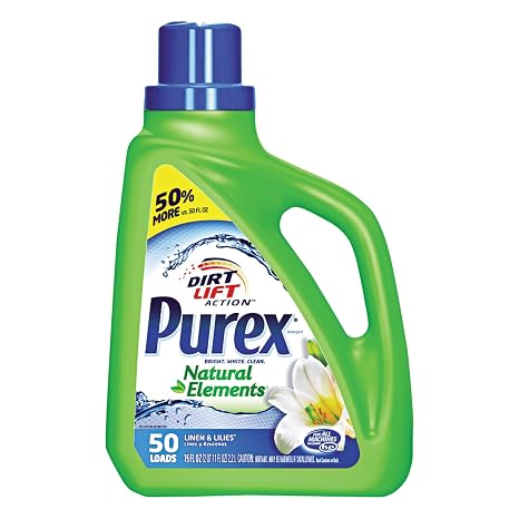 Purex 1737206 Liquid Detergent with Natural Linen and Lilly Elements, 6/75 oz. (Pack of 6)