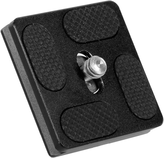 Camera Tripod Quick Release Plate 1/4 Screw Aluminum Universal Tripod Plate 1.5x1.5 Inches