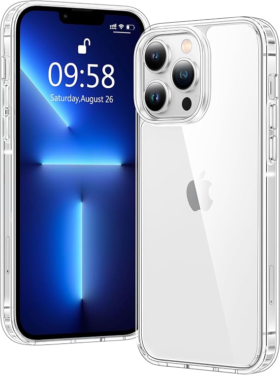 Clear Case for iPhone 13 Pro, Ultra Thin, Shockproof TPU Cover, Anti-Yellowing, Crystal Clear, Phone Case for Apple iPhone 13 Pro - Clear