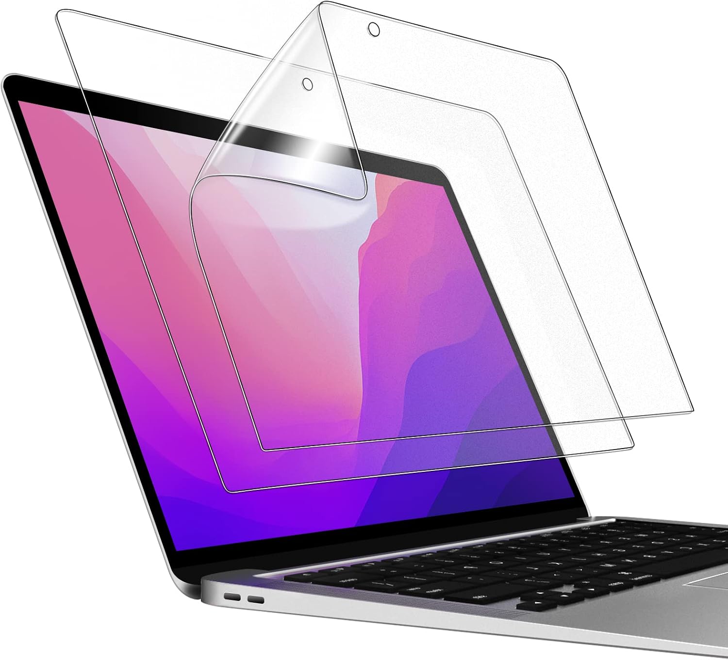 JETech Screen Protector for MacBook Pro 13-Inch 2016-2022, M1M2  MacBook Air 13-Inch 2018-2020, M1, Anti-Glare Film Matte, Anti-Fingerprint, 2-Pack