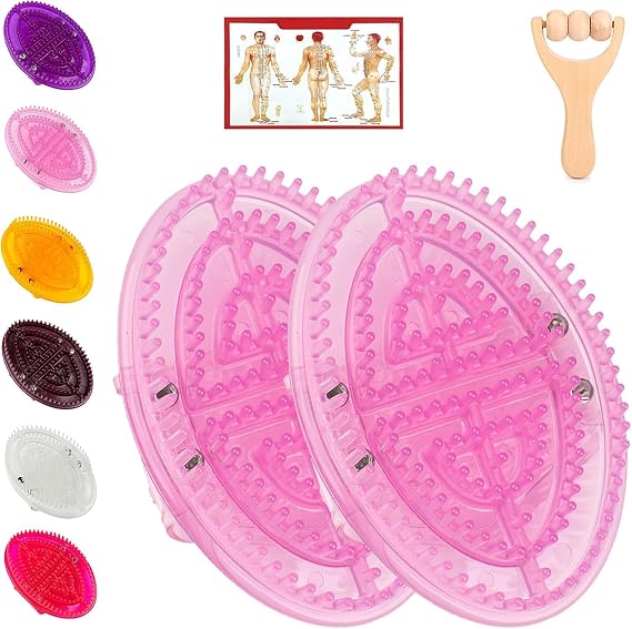 Beauty Salon Professional Custom Meridian Brush, Capricorn Meridian Massage Brush, Meridians Massage Brush, Full Body Relaxation Comb (B-Pink)