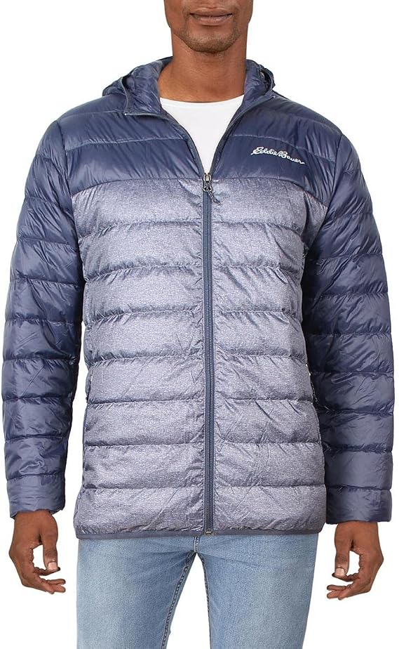 Eddie Bauer Men's Cirruslite Hooded Down Jacket (M, Atlantic)
