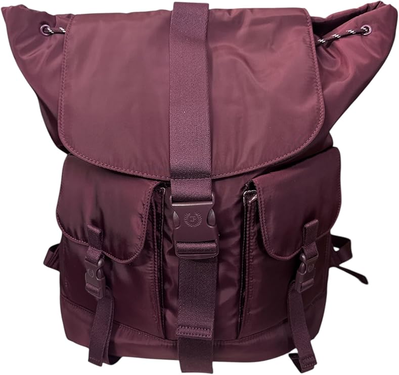 Victoria's Secret Pink Nylon Cargo Backpack Color Maroon New