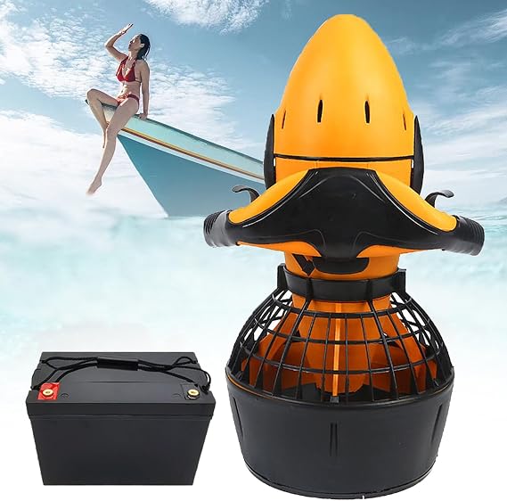 Underwater Scooter for Diving, Sea Scooter, Waterproof Dual Speed Electric Underwater Propeller Scooter 500W Outdoor Sports Seascooters for Adults Swimming,Underwater Booster