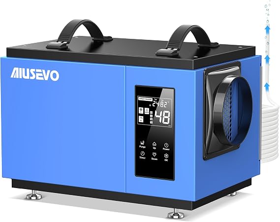 130Pints Crawl Space Dehumidifier with Pump and Drain Hose up to 6500 Sq.Ft