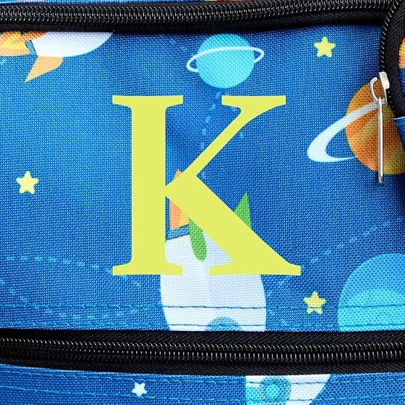 Kids' Monogrammed Space-Themed Luggage 3 Pc. Set - K