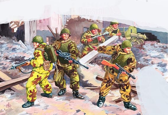 Mars Figures 72116-1/72 - Russian Assault Troops WW II 36 Figures Plastic kit