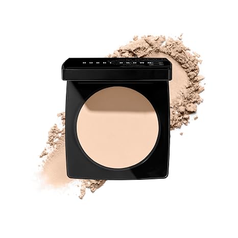 Bobbi Brown Sheer Finish Pressed Powder | Oil-Absorbing, Mattifying Setting Powder for All-Day Shine Control | Includes Puff, 0.32 Ounce