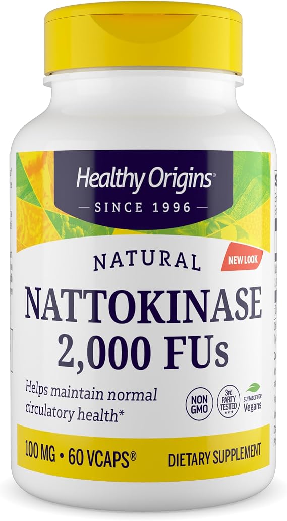 Healthy Origins Nattokinase 2,000 FUs 100 mg, 60 Veggie Caps