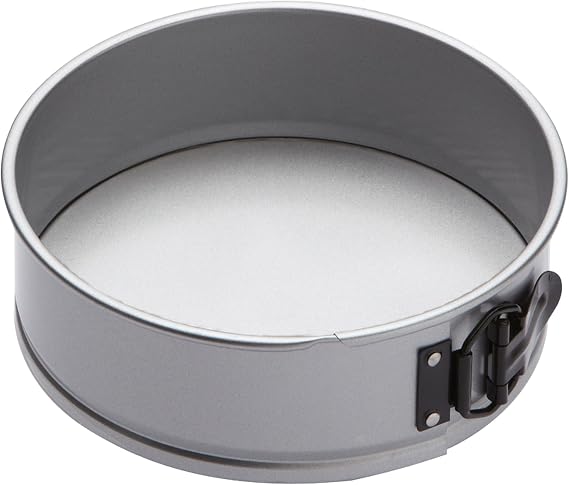 KitchenCraft 20cm Non-Stick Springform Cake Tin, Round Cake Pan with Loose Base, Durable Carbon Steel Bakeware for Cheesecakes, Sponge Cakes and Special Occasion Bakes, PFAS-Free