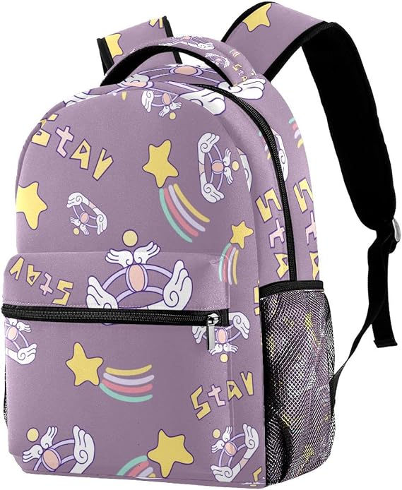 Lightweight Backpack Travel Rucksack Casual College Schoolbag Crown Laptop Daypack for Women Men