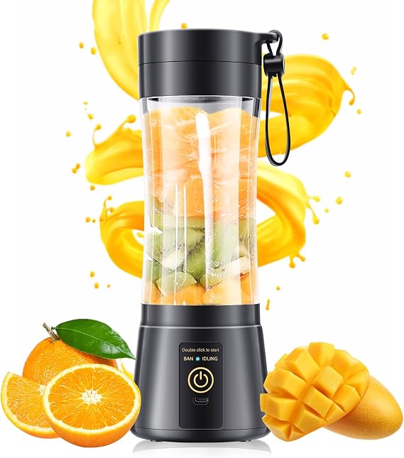 Portable Blender Personal Size Blender Make Smoothies, 12oz Mini Travel Cup