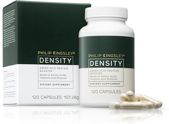 PHILIP KINGSLEY | Hair Loss Density Hair Supplements | Amino Acid Protein Booster | Vitamins with Biotin, Supports Healthy Hair Growth | New Formula | 120 Tablets