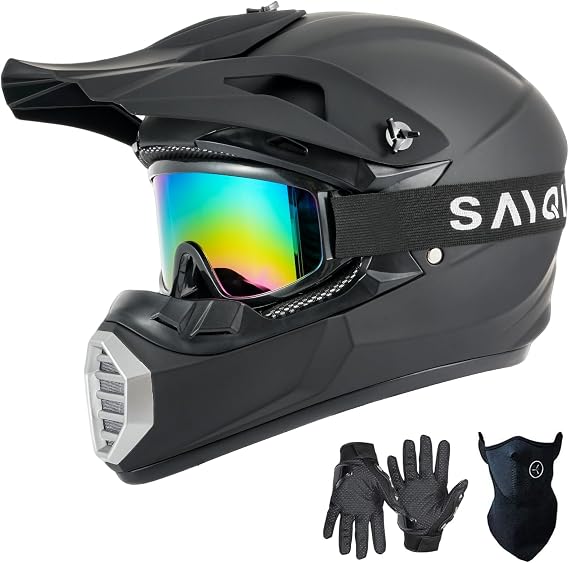SanQing Youth Kids Motorcycle ATV Full Face Helmet DOT Approved